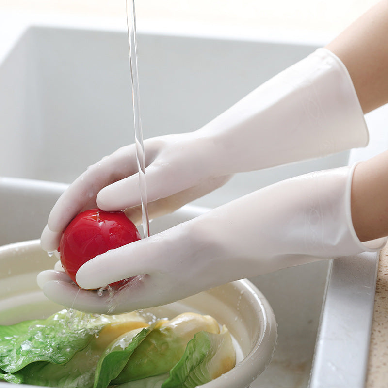 Waterproof Non-Slip Kitchen Silicone Dishwashing Gloves